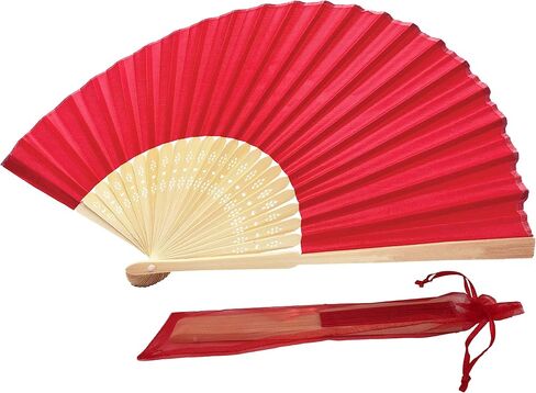 FANSOF.FANS SHF05 Mauve (Mallow) Purple Lilac Pack of 10 Wholesale Silk Fabric Hand Fan Bamboo Ribs Wedding Party Favour in Saudi Arabia