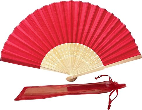 FANSOF.FANS SHF05 Mauve (Mallow) Purple Lilac Pack of 10 Wholesale Silk Fabric Hand Fan Bamboo Ribs Wedding Party Favour in Saudi Arabia