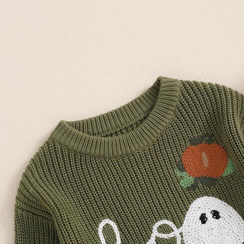 Ayalinggo Baby Boy Girl Thanksgiving Sweater Turkey Embroidery Long Sleeve Crew Neck Pullover Tops for Fall Winter in Saudi Arabia