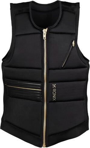 Ronix Rise - Women's CE Approved Impact Vest - Black/Gold - XL in Saudi Arabia