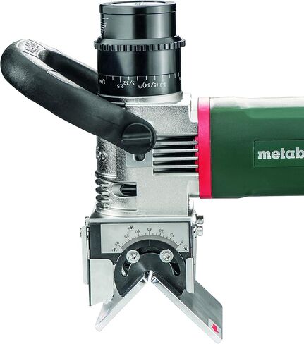 Metabo 5/8-Inch Metal Beveling Tool, 12,000 RPM, 14.2 AMP w/Lock-on, Electronics, KFM 16-15 F, 601753620, Green in Saudi Arabia