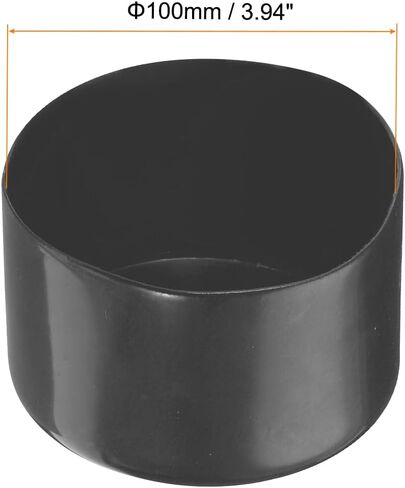 Screw Thread Protector Cover Rubber End Caps, [for Screw, Bolt] - 2 9/16"(65mm) ID/Black/2pcs in Kuwait