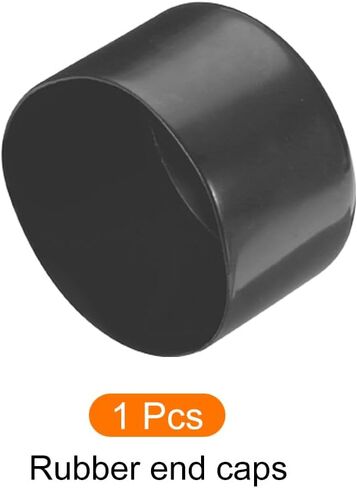 Screw Thread Protector Cover Rubber End Caps, [for Screw, Bolt] - 2 9/16"(65mm) ID/Black/2pcs in Kuwait