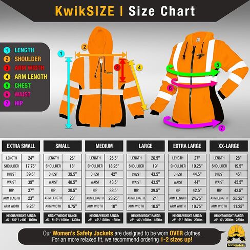 KwikSafety ROGUE Safety Jacket for Women | Black, Large in Saudi Arabia