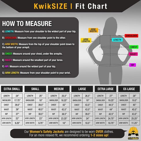 KwikSafety ROGUE Safety Jacket for Women | Black, Large in Saudi Arabia