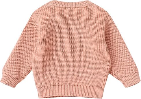 IDOPIP Toddler Baby Girls First Halloween Outfit Embroidery Pumpkin Boo Sweater Top Knit Pullover Sweatshirt Winter Clothes in Saudi Arabia