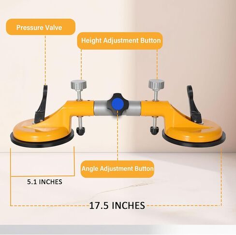 Seamless Seam Setter with 6 in Suction Cup, Professional Granite Seam Setter for Countertop Joining & Leveling with Carring Case, Pro Countertop Installation Tool for Granite, Stone, Marble, 1 Pack in Saudi Arabia