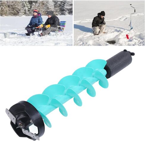 Ice Drill Auger, 28 InchElectric Drill Carbide Nylon Ice Fishing Auger Replacement Part, with Locator Screws Wrench, for General Electric Hotpoint Refrigerators in Saudi Arabia