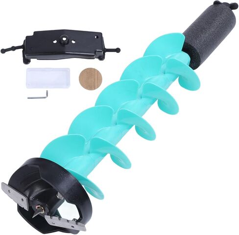 Ice Drill Auger, 28 InchElectric Drill Carbide Nylon Ice Fishing Auger Replacement Part, with Locator Screws Wrench, for General Electric Hotpoint Refrigerators in Saudi Arabia