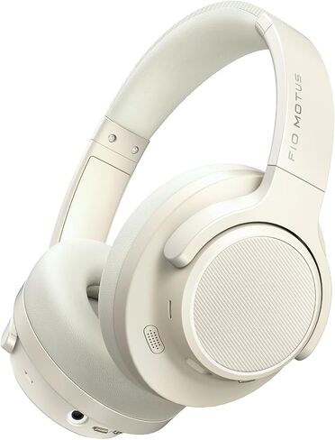 Noise Cancelling Headphones: Wireless Over Ear Bluetooth Headphones with 130H Playtime - Hi-Res Sound Custom EQ via App Deep Bass Comfort Fit Ear Cups for Travel Home Office in Saudi Arabia