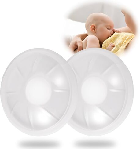 Milk Collector Shells 2PCS, Elastic Leak-Proof Pads, Reusable Breast Milk Catchers for Breastfeeding, Collecting, and Storing Breast Milk in Saudi Arabia