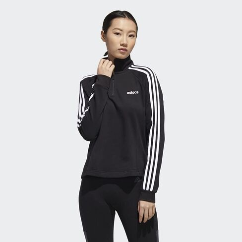adidas Women's Essentials 3-Stripes Quarter Zip Fleece in Saudi Arabia