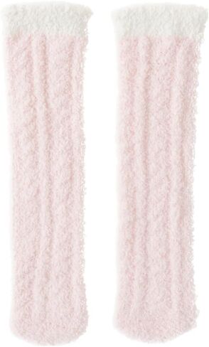 Kid Fuzzy Knee High Socks Toddler Boys Grils Cozy Slipper Socks Soft Baby Winter Long socks in Kuwait