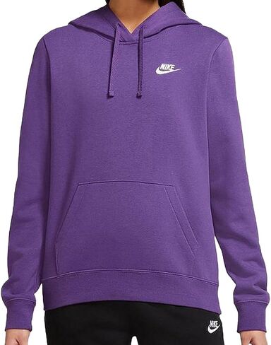 Nike Sportswear Club Fleece Women's Pullover Hoodie Adult DQ5793-10, Size M White/Black in Saudi Arabia