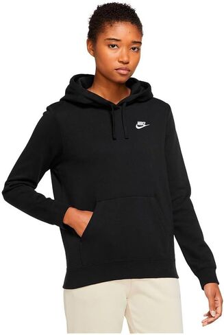 Nike Sportswear Club Fleece Women's Pullover Hoodie Adult DQ5793-10, Size M White/Black in Saudi Arabia