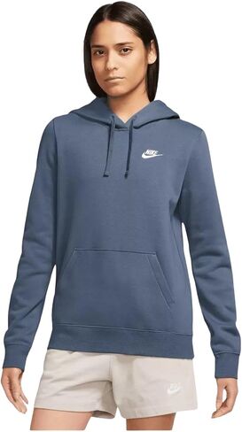 Nike Sportswear Club Fleece Women's Pullover Hoodie Adult DQ5793-10, Size M White/Black in Saudi Arabia