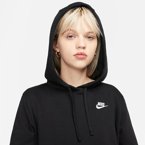 Nike Sportswear Club Fleece Women's Pullover Hoodie Adult DQ5793-10, Size M White/Black in Saudi Arabia
