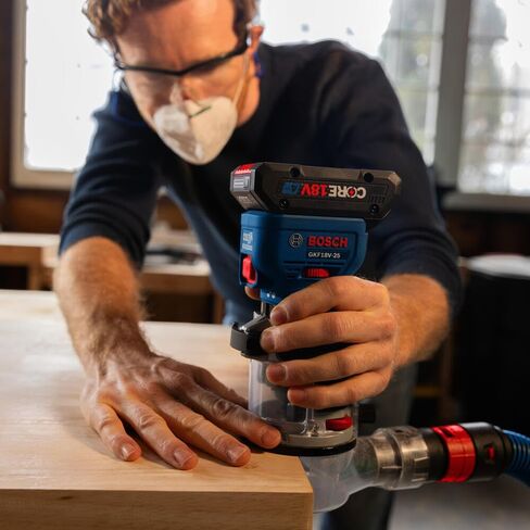 BOSCH GKF18V-25PL14 18V Brushless Colt™ Palm Router Kit مع (1) CORE18V® 4 Ah بطارية طاقة متقدمة وقاعدة غطس in Saudi Arabia