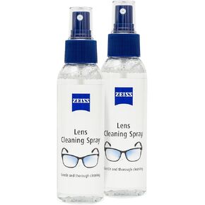 ZEISS Lens Cleaning Spray, Twin Pack for Cleansing Optical Surfaces, Glass and Plastic Cleaner, for Glasses, Spectacles, Cameras, Microscopes, Digital Screens and Ski Goggles (2 x 120 ml Sprays)
