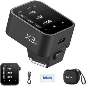 Godox X3 X3S X3-S TTL Wireless Flash Trigger for Sony Cameras, OLED Touchscreen Flash Transmitter, Built-in Lithium Battery with USB-C Charge, Metal Hotshoe