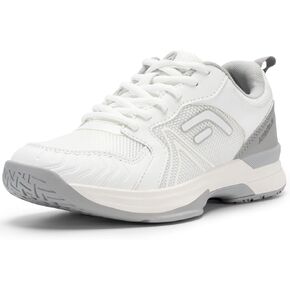 FitVille Wide Pickleball Shoes for Women Cloud-Like Lightweight Womens Tennis Shoes with Arch Support, Wide Toe Box Breathable Court Shoes for Racketball, Badminton