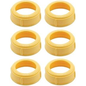 6 Pack Collars Medela Bottle Nipple Collars Rings for Baby Bottles 5oz & 8oz Slow or Medium Flow Nipples BPA Free with BB Gift