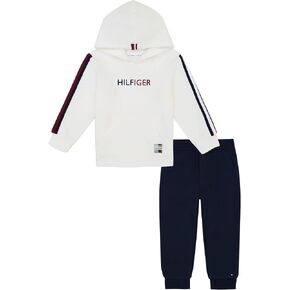 Tommy Hilfiger baby-boys 2pc Fleece Hoodie Pant Set
