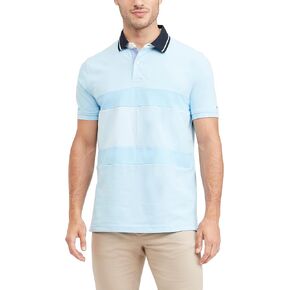 Tommy Hilfiger Men's Short Sleeve Cotton Pique Flag Graphic Polo Shirt in Custom Fit in Saudi Arabia