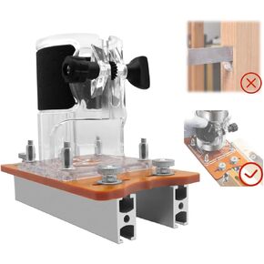 Wood Trimmer Router Base Tool, 2 in 1 Compact Wood Palm Router for Inside Diameter 65mm Base Router Slotting Bracket Slotted Base and Fastening Bracket for Carbinet Closet Furniture