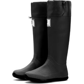 YUHITYGZGS Rain Boots Women, Waterproof Rubber Boots Men, Anti-Slip Lightweight Garden Shoes, High Knee Water Boots with Adjustable Buckle, Durable Fishing Boots Outdoor