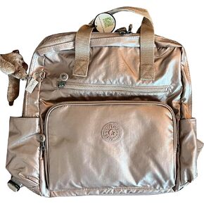Kipling Audrie Backpack Diaper Bag Quartz Metallic (Quartz Metallic)