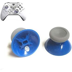 2 PCS Replacement Analog Thumbstick Cover Case Joystick Thumb Sticks Caps for Xbox ONE, Xbox ONE S Slim, Xbox ONE X PS4 Controller (Blue-Grey)