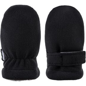 Newborn Baby Mittens Toddler Winter Warm Fleece Lined Gloves No Scratch Adjustable Mitten for Infant Boys Girls