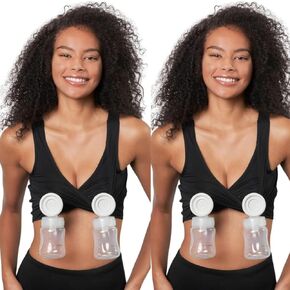 Black Medium - Large - Nursing Pumping Bra
