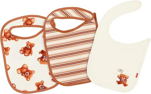 Baby Boys & Girls Bibs for Feeding, Drooling, Teething, Waterproof and Absorbent Bib Set, Pack of 3 in Saudi Arabia