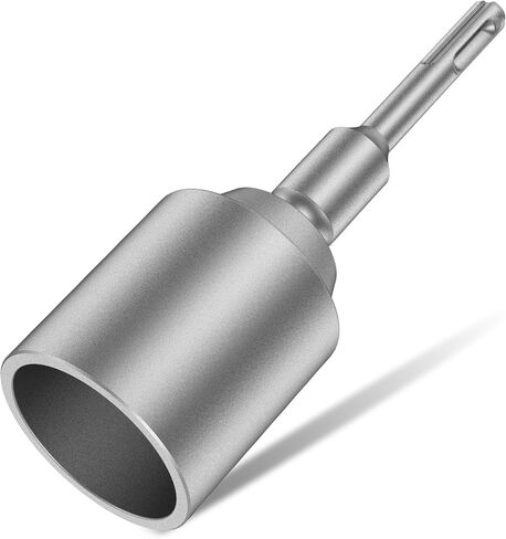 SDS Plus T-Post Ground Rod Driver，Forged Steel Drill Bit Driver, Heavy Duty Hammer Drill Rod Converter, Save Time Ground Rod Driver Tool for Rotary Hammer Drill Ground Rods(2.56inch) in Saudi Arabia