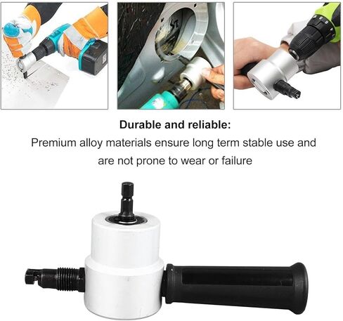 قضم صفائح معدنية، قاطع قابل للتعديل برأس مزدوج 360 درجة، ملحق مثقاب معدني، أداة نجارة فعالة in Kuwait