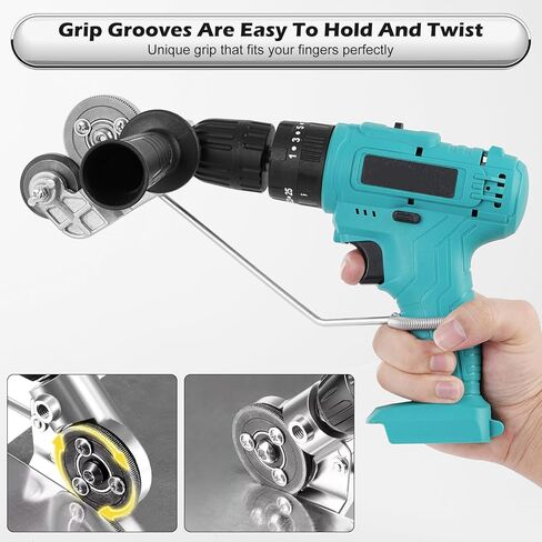 FACULX Electric Drill Sheet Metal Cutter Drill Attachment, Tin Snips for Cutting Metal Sheet，Metal Cutting Tool Adapter for Cutting Various Metals Materials in Saudi Arabia