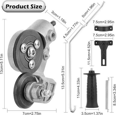 FACULX Electric Drill Sheet Metal Cutter Drill Attachment, Tin Snips for Cutting Metal Sheet，Metal Cutting Tool Adapter for Cutting Various Metals Materials in Saudi Arabia