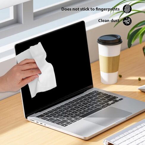 30pcs Microfiber Cleaning Cloth for Glasses, 6x7 Inches Eyeglass Cleaning Cloth, Lens Wipes for Electronics, Jewelry Cleaning Cloth for Cell Phone LCD TV Screens Cameras Eyeglasses (White) in Saudi Arabia