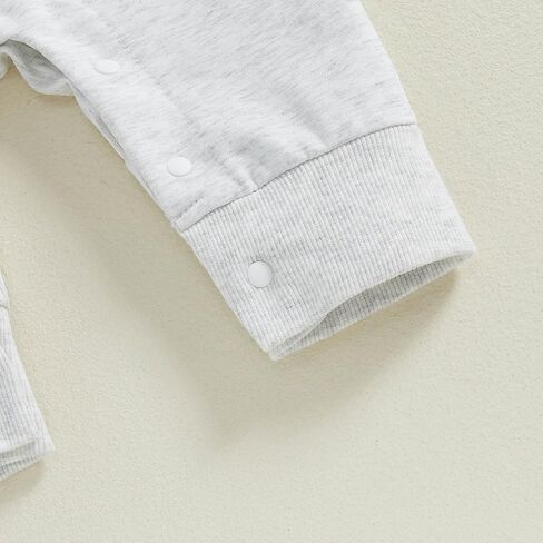 Newborn Baby Boy Fall Outfit Mamas Boy Embroidery Jumpsuit Long Sleeve Crewneck Romper Infant Boy Winter Clothes in Kuwait