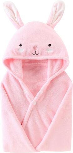 Toddler Hooded Bath Towel 27.5" X 55" Baby Towels with Hood Frog Soft Absorbent Toddler Towel Poncho Baby Hooded Blanket for Boys Girls in Kuwait