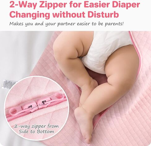 Cozy Baby Sleep Sack with Sleeves for Easy Transitioning Soft Cotton Warm 6-12 Months 1.5 Tog, Soft and Comfortable Wearable Blanket, 2-Way Zipper, Unisex Newborn Babies, Girls and Boys Sleeping Bag in Saudi Arabia