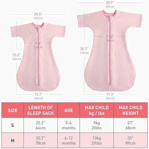 Cozy Baby Sleep Sack with Sleeves for Easy Transitioning Soft Cotton Warm 6-12 Months 1.5 Tog, Soft and Comfortable Wearable Blanket, 2-Way Zipper, Unisex Newborn Babies, Girls and Boys Sleeping Bag in Saudi Arabia