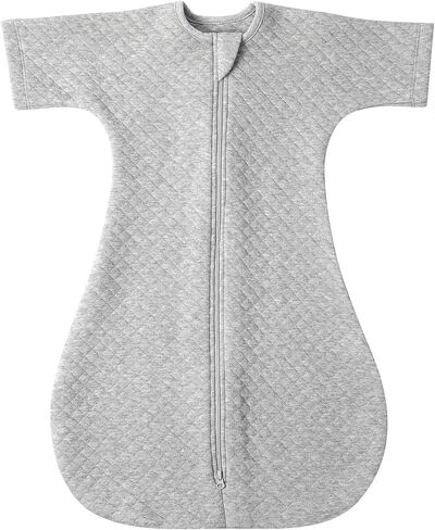 Cozy Baby Sleep Sack with Sleeves for Easy Transitioning Soft Cotton Warm 6-12 Months 1.5 Tog, Soft and Comfortable Wearable Blanket, 2-Way Zipper, Unisex Newborn Babies, Girls and Boys Sleeping Bag in Saudi Arabia