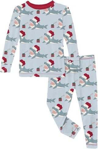KicKee Pants Baby Girls' Printed Long Sleeve Pajama Set (Toddler/Little Big Kids) in Saudi Arabia