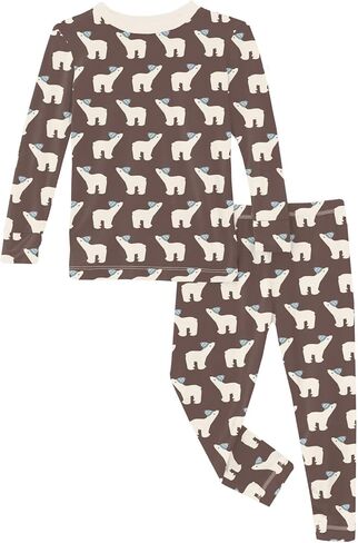 طقم بيجامة كيكي بانتس مطبوعة بأكمام طويلة للفتيات الصغيرات (الأطفال الصغار/الأطفال الصغار) in Kuwait