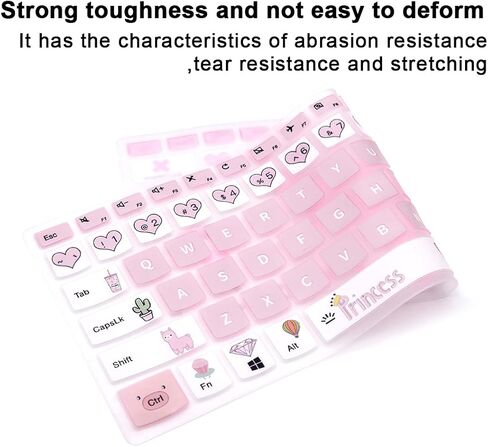 Keyboard Cover for Lenovo Ideapad 14 Keyboard Cover (NO Numric Keypad) for Lenovo14 IdeaPad 14 130 130S 330 330S S340 530S 730S S145 IdeaPad 1,for Lenovo 13.3" IdeaPad 730S,Cream Pink Blue in Kuwait