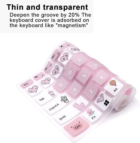 Keyboard Cover for Lenovo Ideapad 14 Keyboard Cover (NO Numric Keypad) for Lenovo14 IdeaPad 14 130 130S 330 330S S340 530S 730S S145 IdeaPad 1,for Lenovo 13.3" IdeaPad 730S,Cream Pink Blue in Kuwait