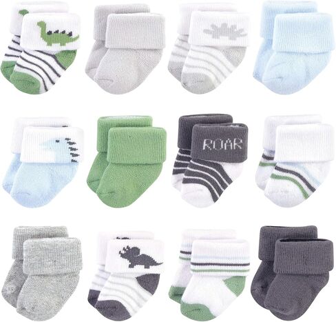 Hudson Baby Unisex Cotton Rich Baby Terry Socks 24-Pack in Saudi Arabia